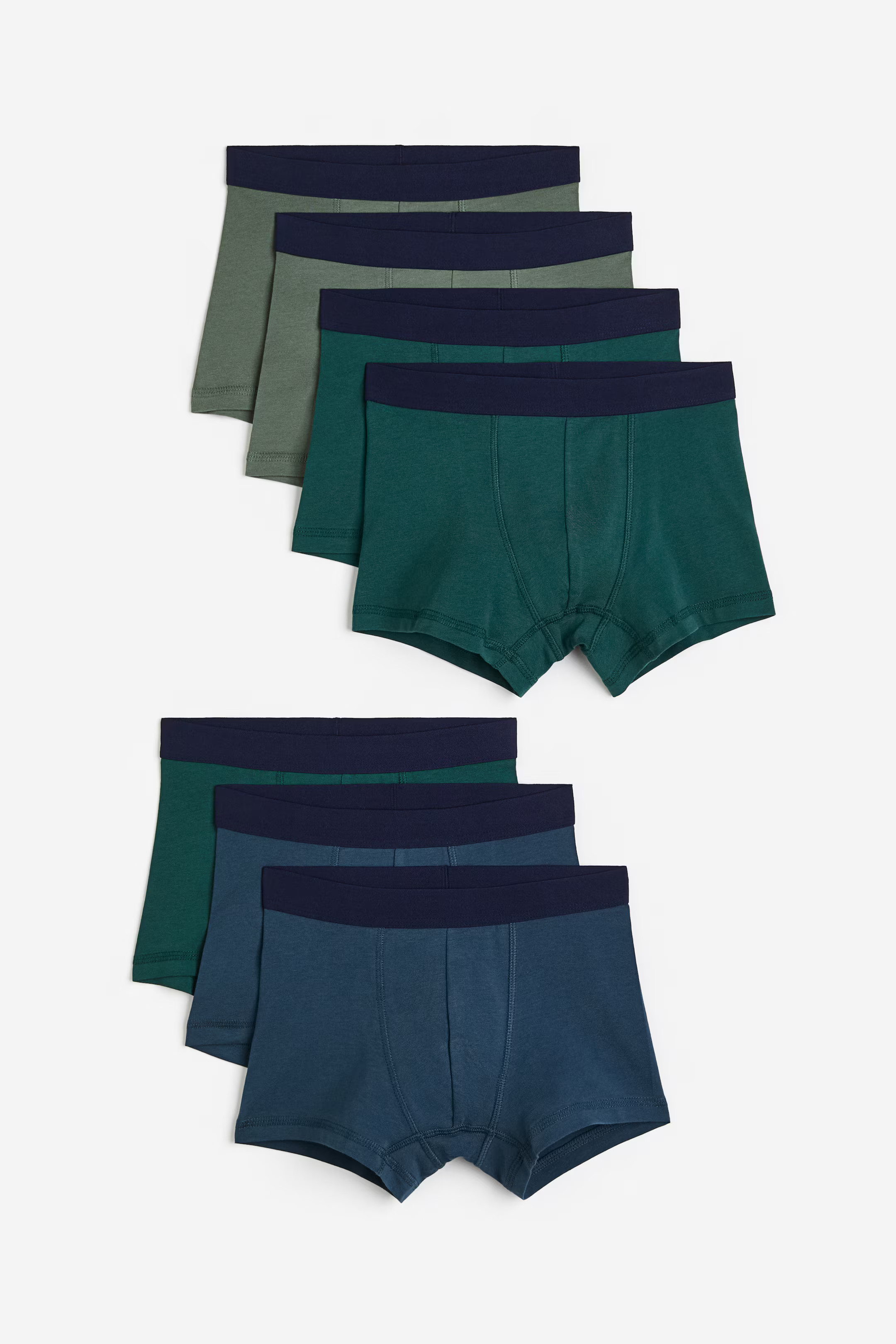 7-pack Boxer Briefs - Dark blue/green - Kids | H&M US | H&M (US + CA)