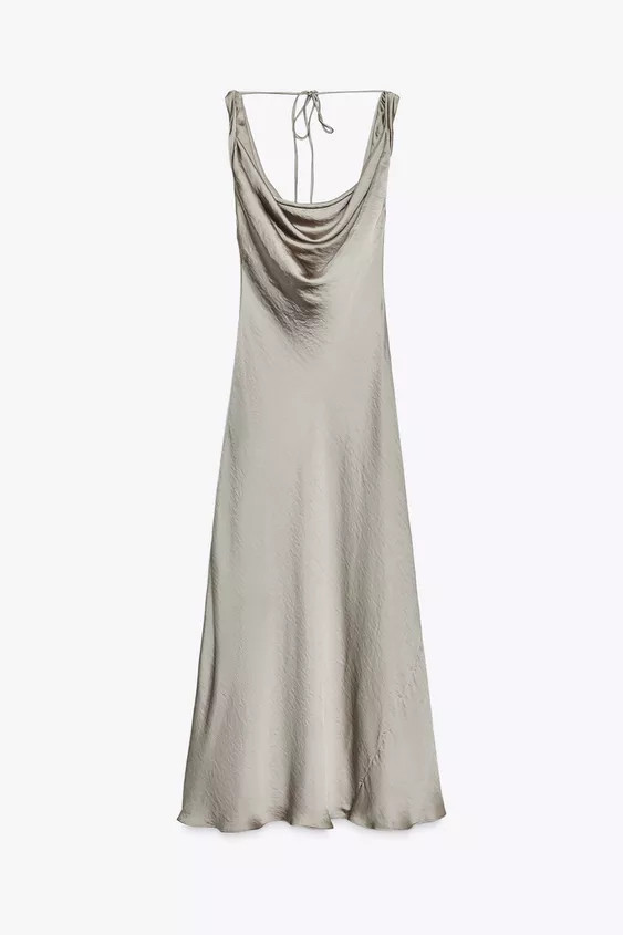 ZW COLLECTION SATIN LONG DRESS | Zara UK