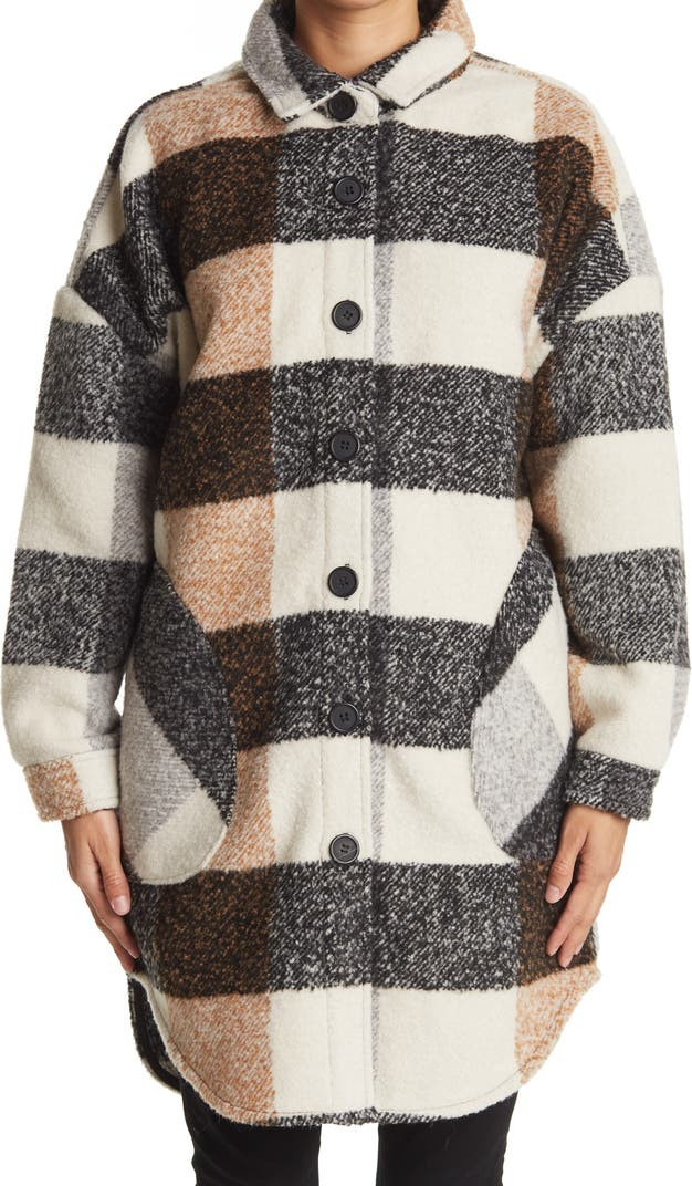 Plaid Boyfriend Shacket | Nordstrom Rack