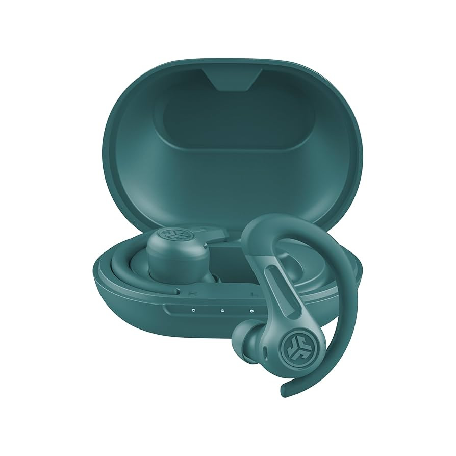 JLab JBuds Sport ANC 4 True Wireless Bluetooth Earbuds + Charging Case, Teal, Swipe + Touch Contr... | Amazon (US)