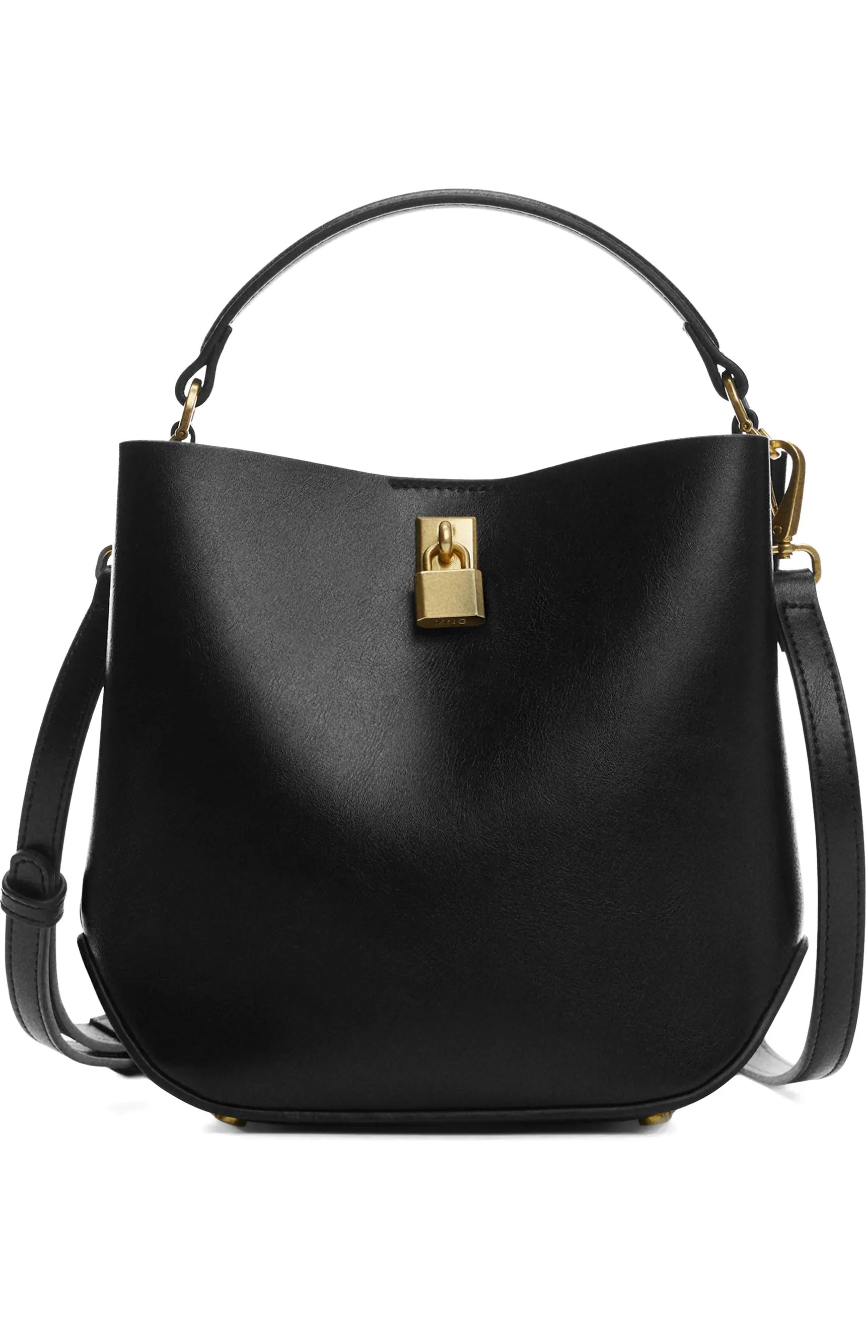 Padlock Faux Leather Mini Shopper Bag | Nordstrom