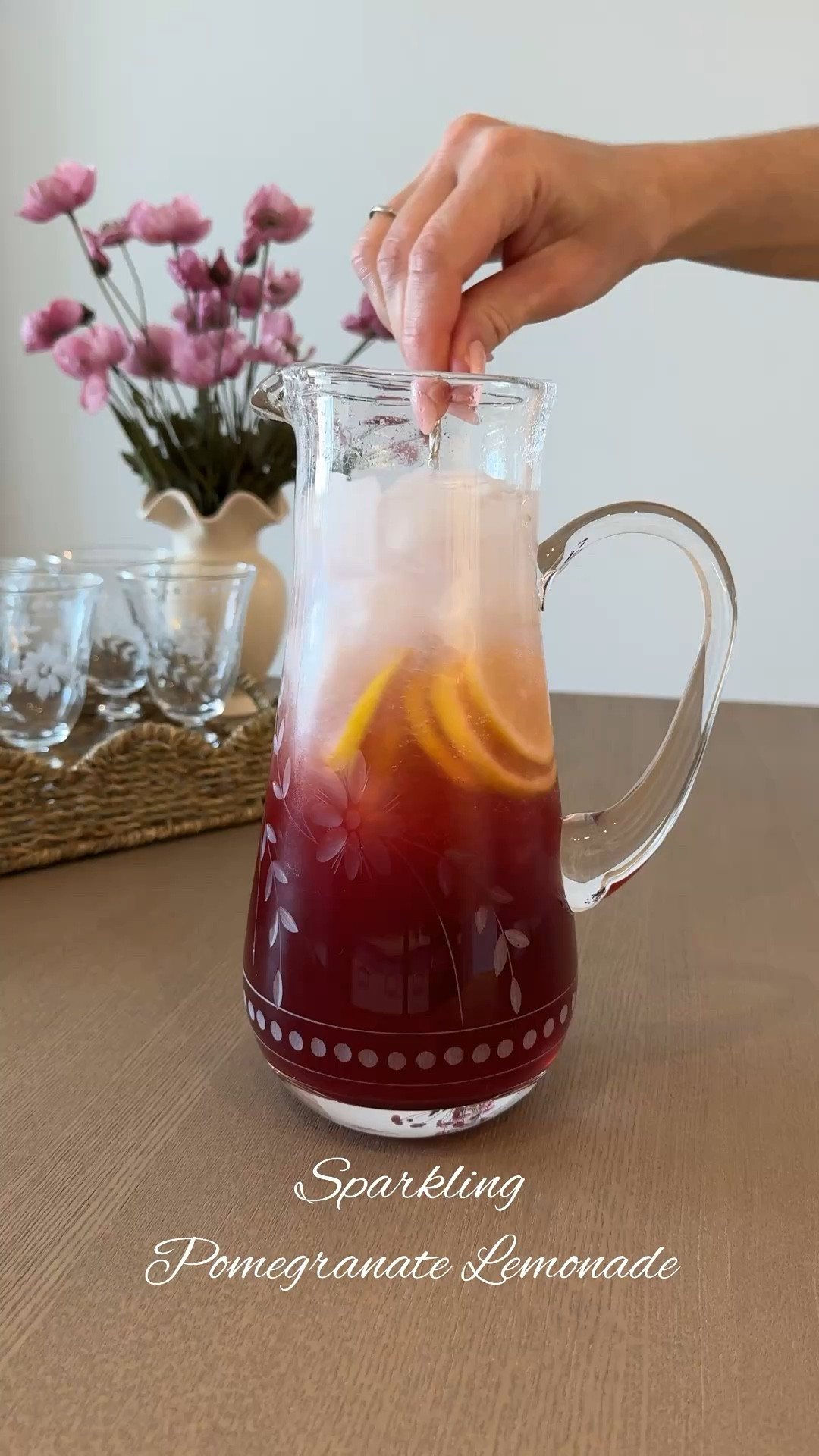 Obsessed with this pitcher and glassware for spring hosting 🌸
.
#springhosting #springtable #hostinginspo #tabledecor #tablescapeinspo #entertainingathome #hostessstyle #springentertaining #drinkware #glassware #tabletopdecor #diningdetails #homeserving #hostessfinds 

#LTKfoodie #LTKHome