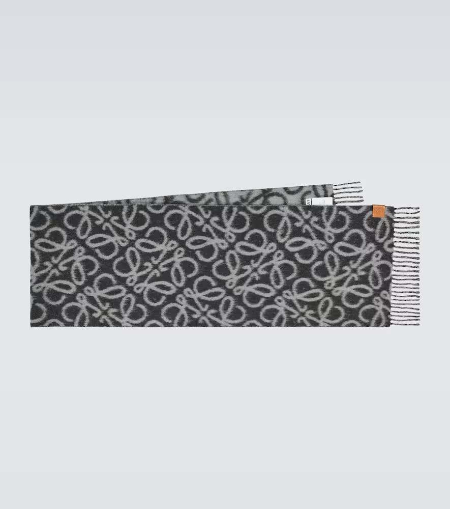 Loewe Anagram alpaca and wool-blend scarf | Mytheresa (US/CA)