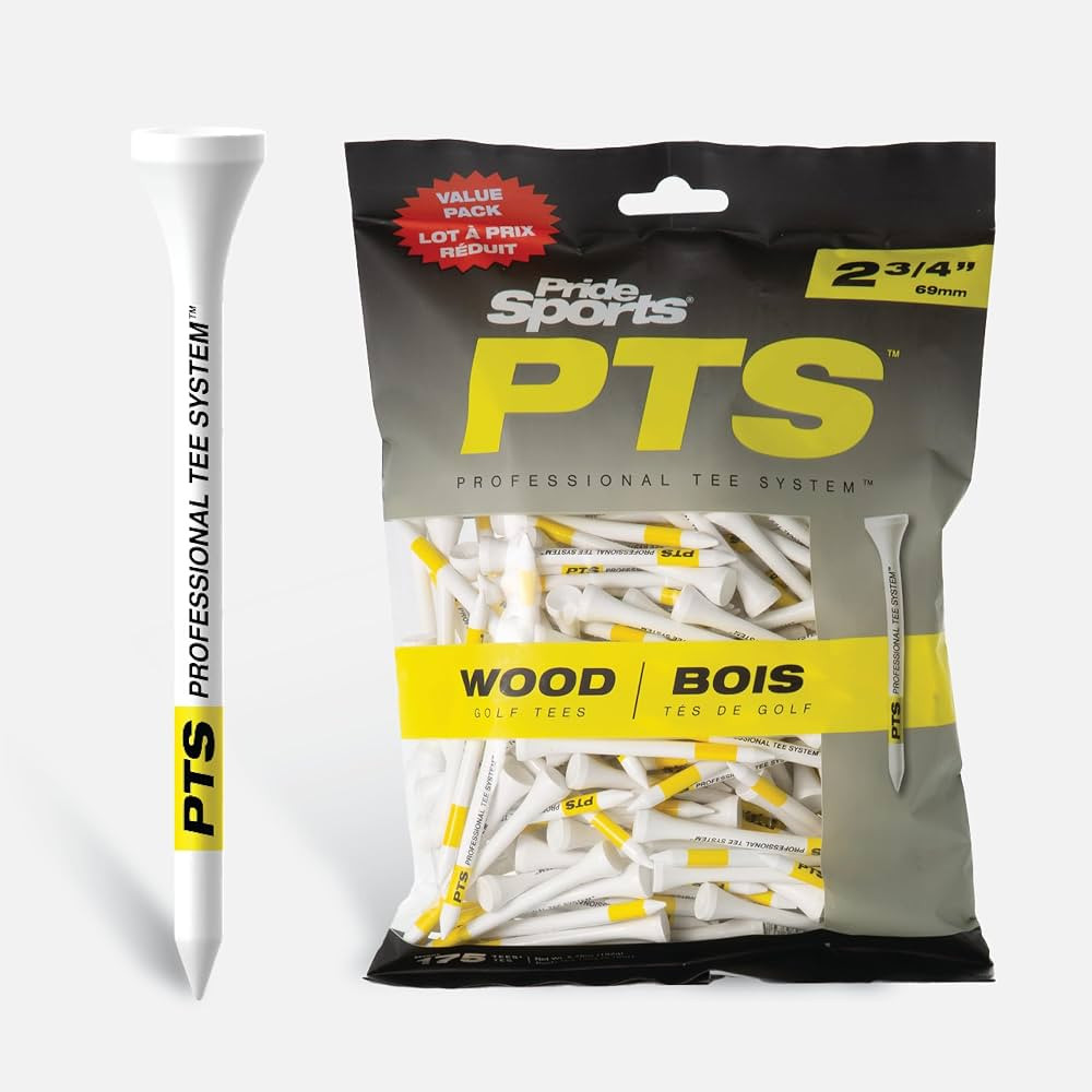 PrideSports PTS Wood Golf Tees | 175 Count, 2-3/4 Inch | #1 Wood Tee on Tour | Best for Drivers &... | Amazon (US)