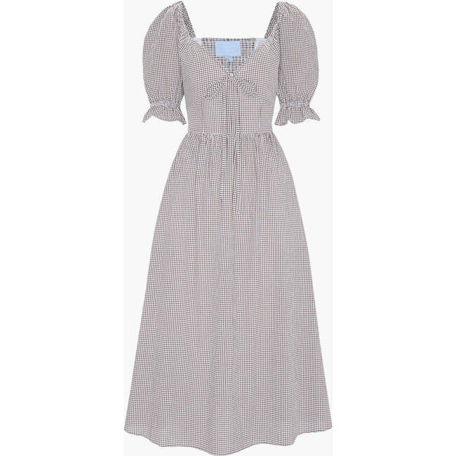 Hill House Home | The Ophelia Dress, Chocolate Gingham (Brown, Size Medium) | Maisonette | Maisonette