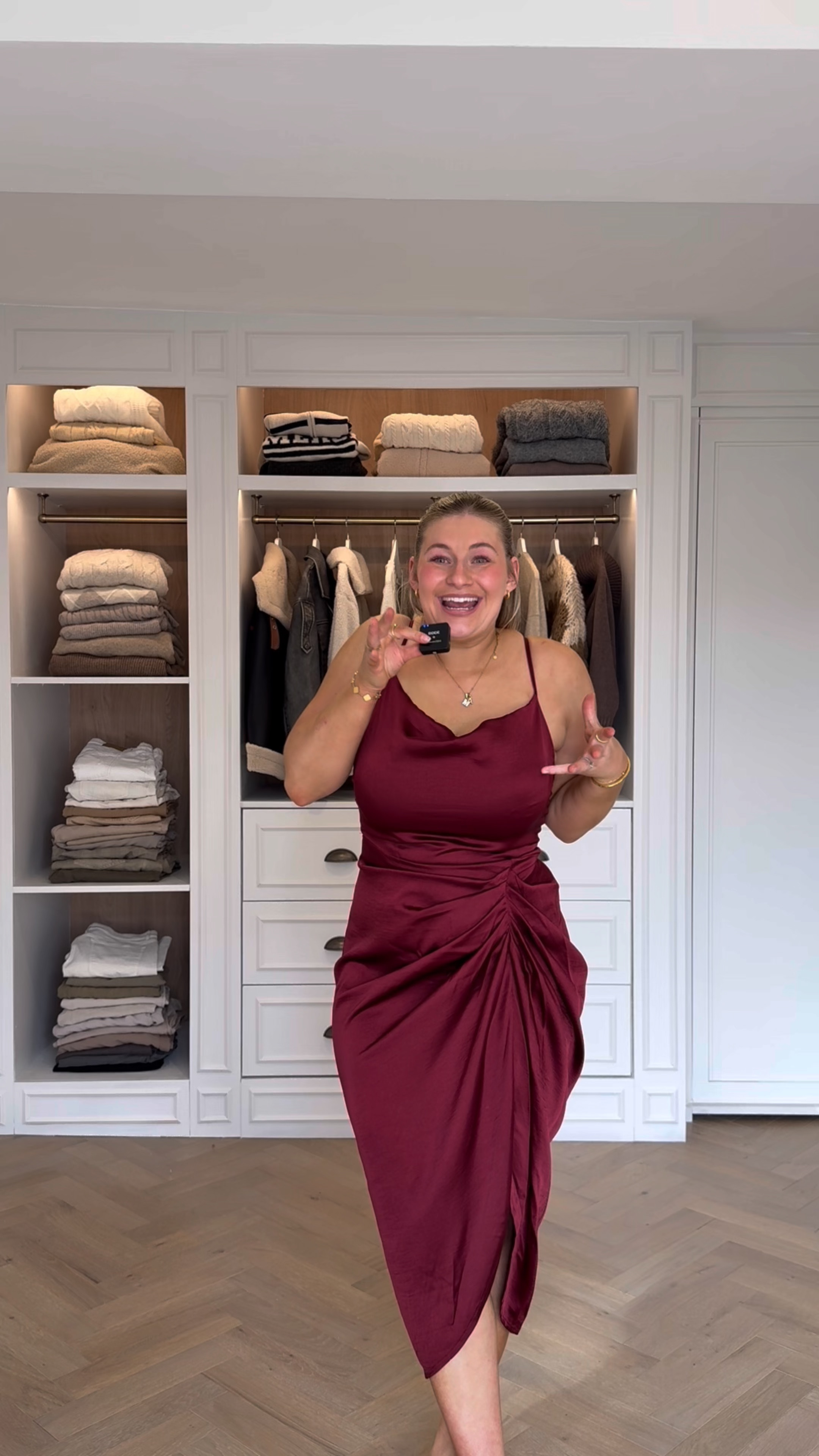 SIZES: first dress size 16 but I would size down to the 14. All the other dresses are in a 14. I would size down in the black wrap dress unless you have a very large bust area ✨