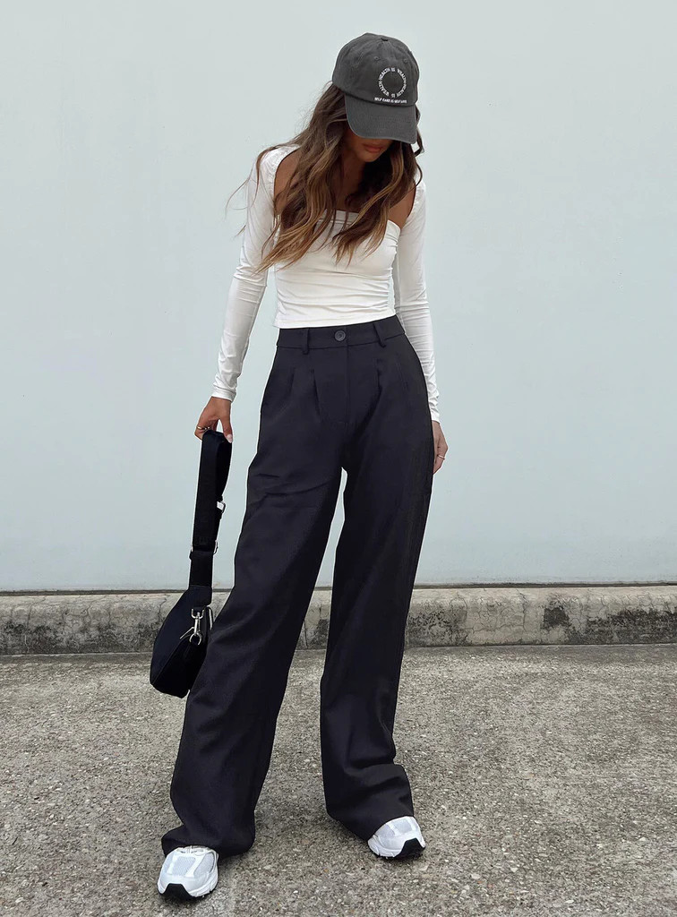 Archer Pants Black Tall | Princess Polly US