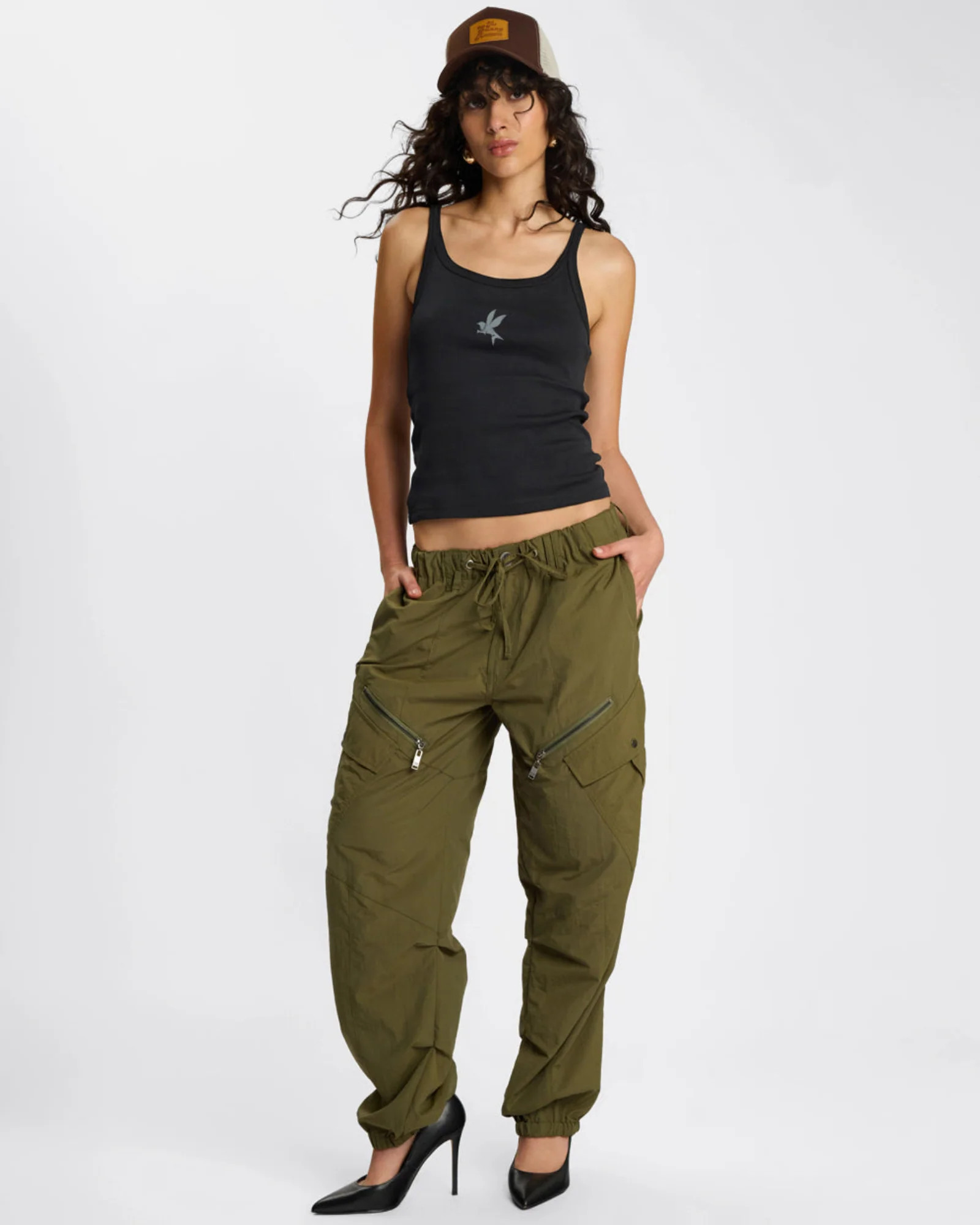 Drift Utility Flight Pants - Khaki | OneTeaspoon