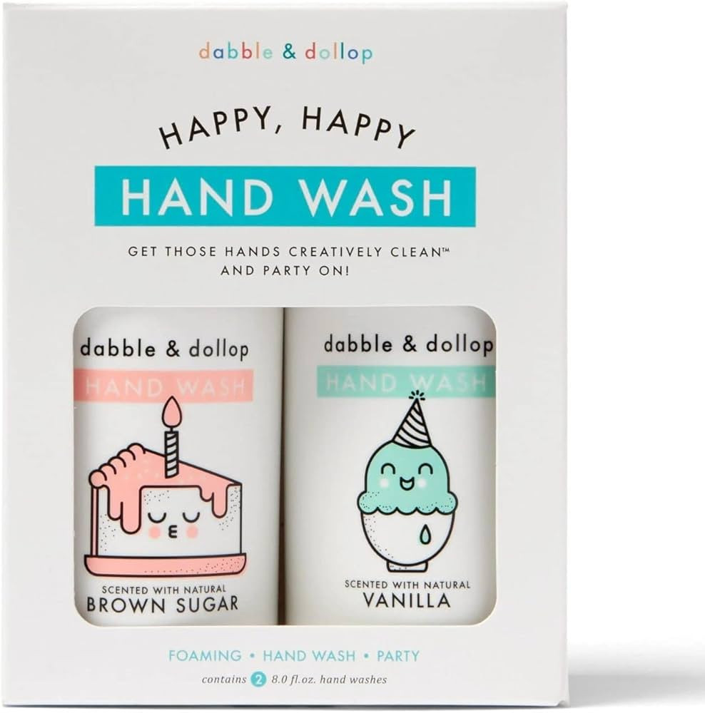 Dabble & Dollop Happy Happy Handwash Set - All Natural Handwash Duo for Kids, Cruelty-Free, pH Ba... | Amazon (US)