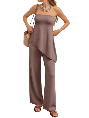 LILLUSORY Two Piece Lounge Sets for Women Going Out Asymmetrical Summer Matching Clothing 2026 Tr... | Amazon (US)