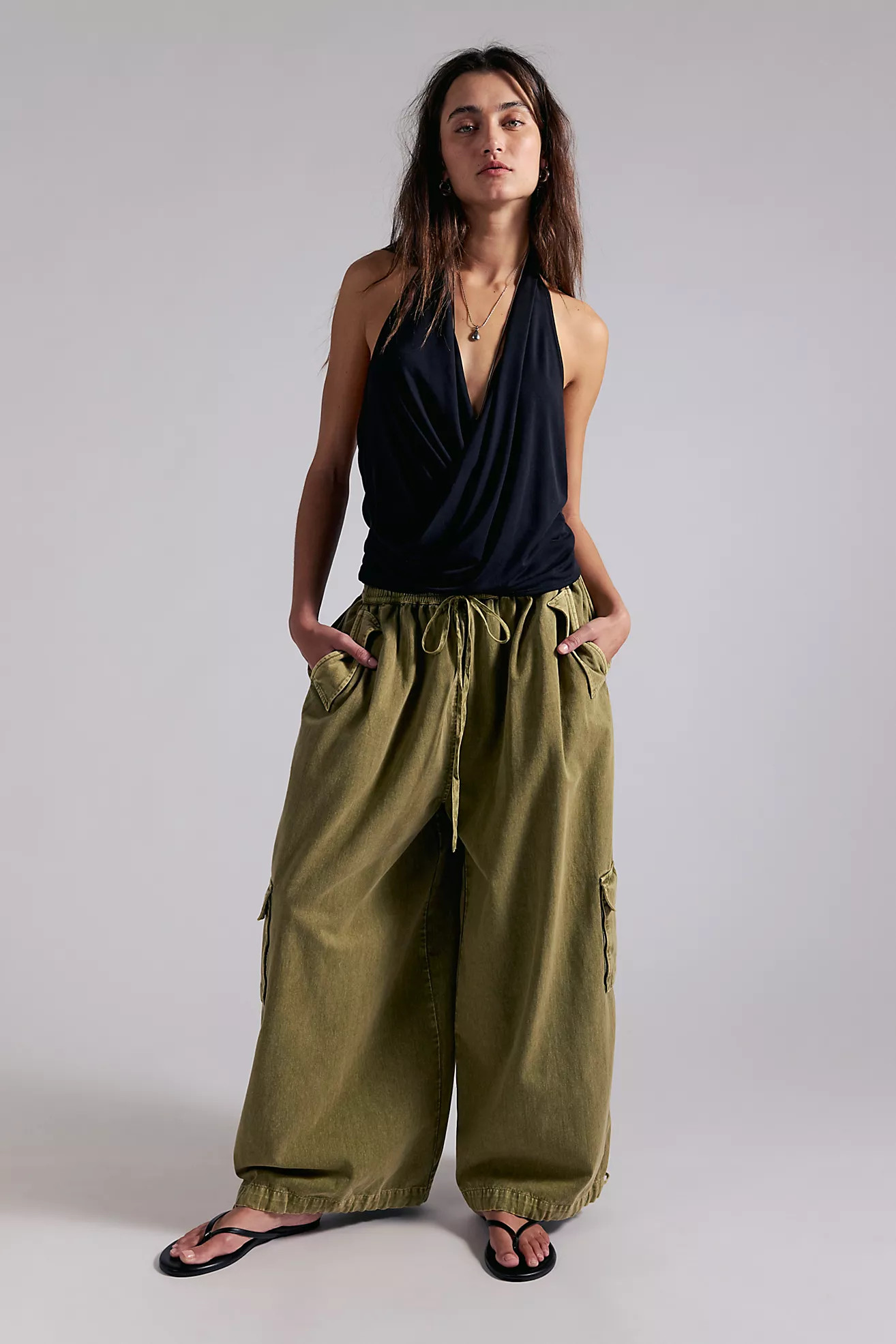 Bobbi Pull-On Cargo Trousers | Free People (Global - UK&FR Excluded)