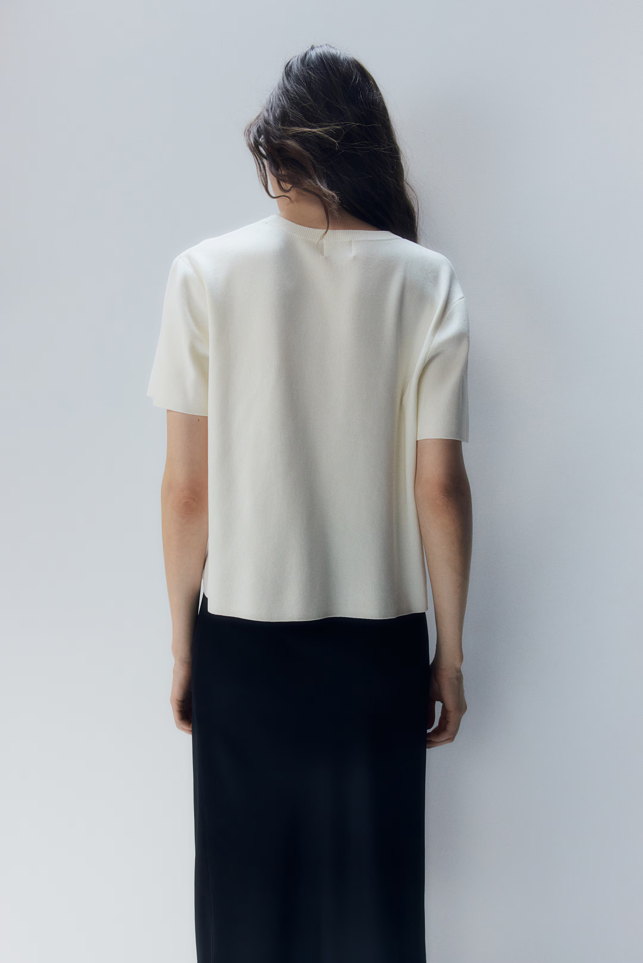 Fine-knit T-shirt | H&M (UK, MY, IN, SG, PH, TW, HK)