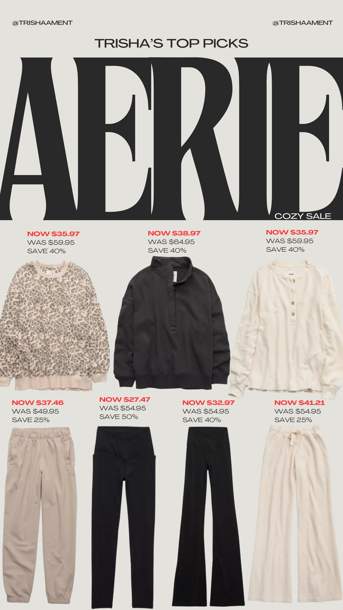 Just got a new order in from Aerie and so much of it is on “The Cozy Season Sale” that ends tonight! Grabbing a couple more of these myself so I can have them in multiple colors! I’m in a large in most everything to accommodate the bump,  but could definitely do a medium otherwise! I’m 5’7” and do prefer the long length in the flare leggings. 

#aerie #sale #bump #maternitystyle #bumpfriendly #athleisure #momstyle #busymomlooks

#LTKStyleTip #LTKSaleAlert #LTKMidsize