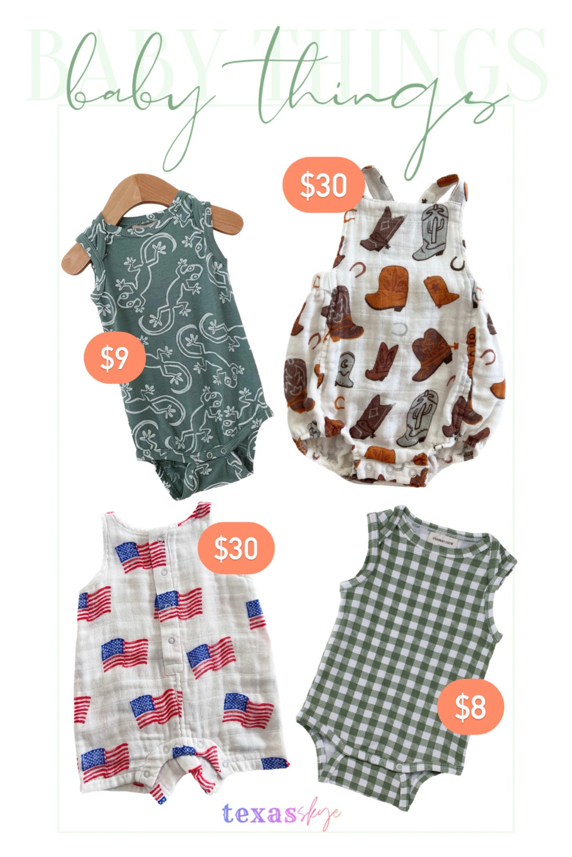 Baby clothes

Baby summer clothes
Memorial Day clothes
July 4th baby clothes
Western baby clothes
Spearmint love
Baby clothes
Gifts for Baby
Baby shower gift

#LTKunder50 #LTKsalealert #LTKbaby