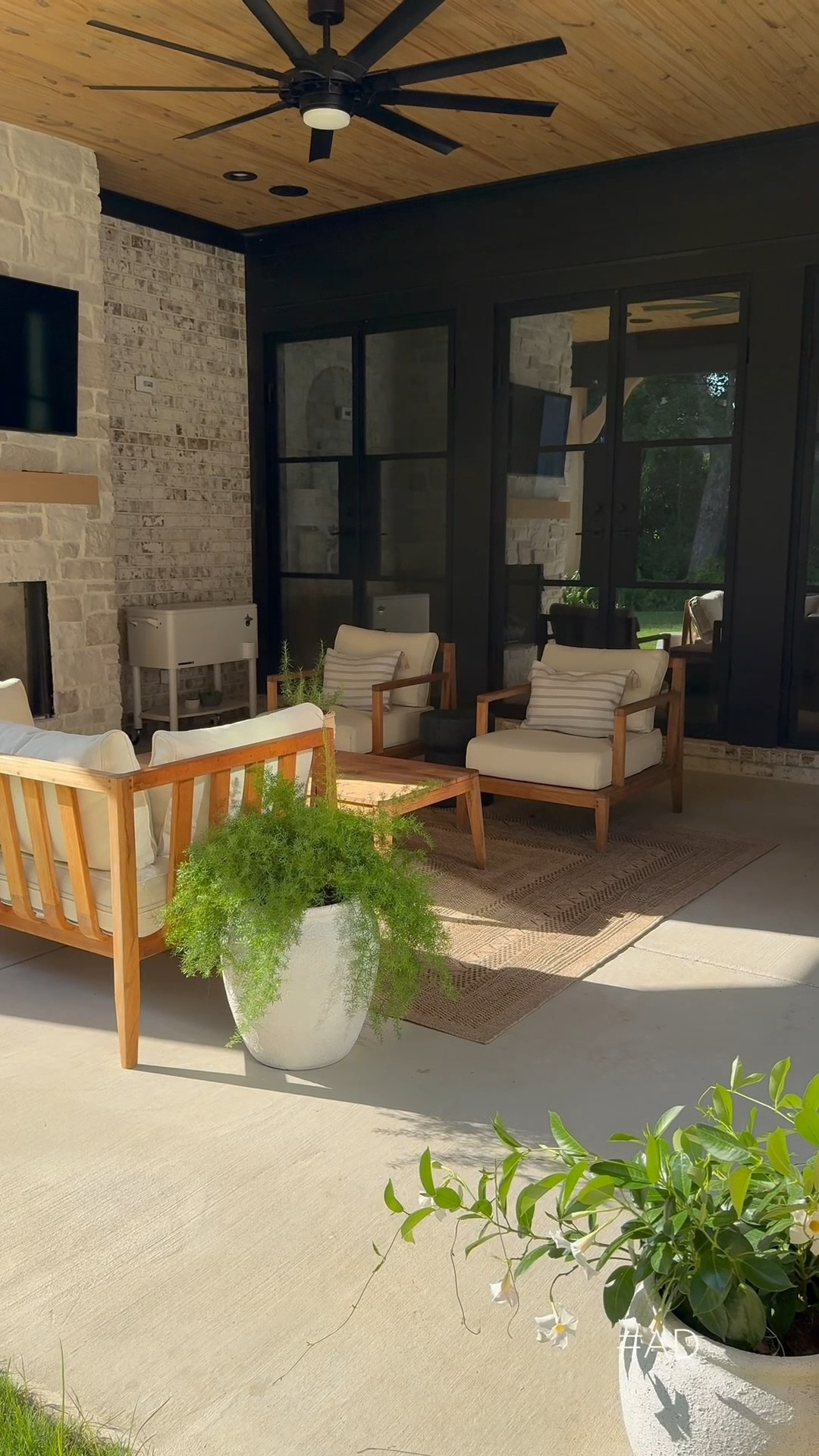 Patio refresh with @loweshomeimprovement! Grabbed a new rug, the most textured planters and pillows for this look! #lowespartner #ad

#LTKSeasonal #LTKActive #LTKHome