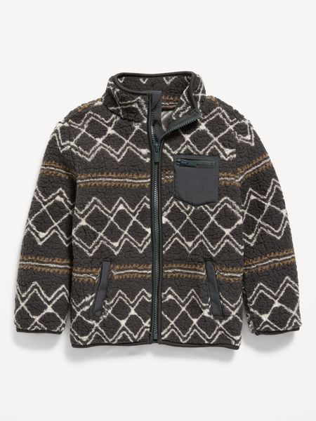 Sherpa Zip Jacket for Toddler Boys | Old Navy (US)