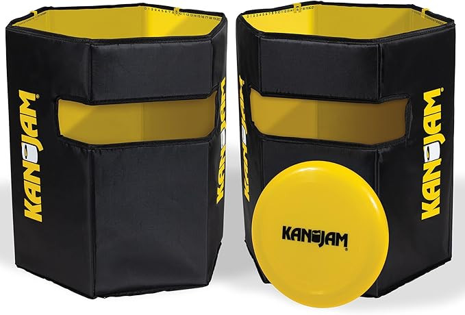 Kan Jam Foldable Travel Disc Toss Game - Black & Yellow, Standard, Nylon - Portable All-Weather B... | Amazon (US)