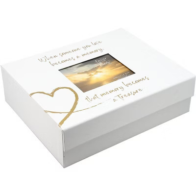 Pavilion Gift Company - Memory Box 11" x 9"- Forever in Our Hearts- Collapsible Keepsake Box | Target
