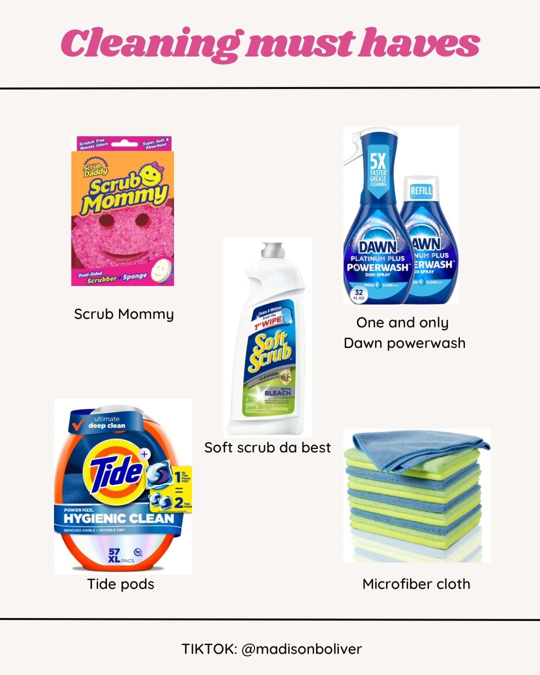My tried-and-true cleaning crew 🧼✨ I don’t gatekeep my favorites—everything’s linked for y’all on LTK! #SpringCleaningAllYear #LTKlinkinbio
#cleaningmusthaves #bestcleaningproducts #cleaningproducts

#LTKFindsUnder50 #LTKHome #LTKSummerEdit
