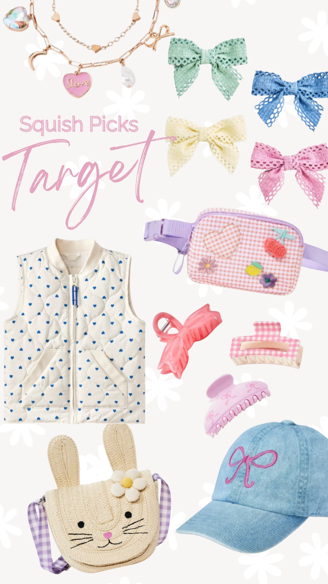 Target squish picks! Cute new girls accessories 

THEBLOOMINGNEST target accessories clips hair bows vest purse necklace 

#LTKKids #LTKSeasonal #LTKStyleTip