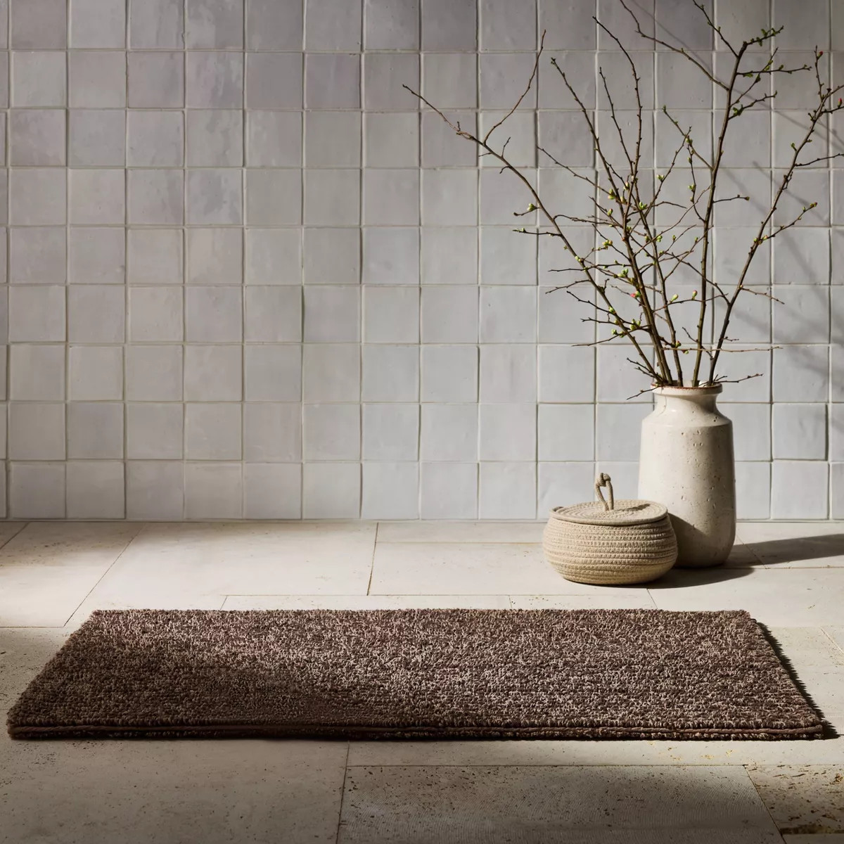 Organic Melange Reversible Bath Rug - Casaluna™ | Target