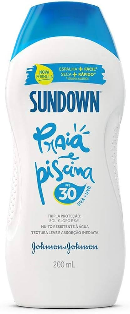 Sundown Protetor Solar Praia e Piscina Fps 30, 200Ml | Amazon (BR)