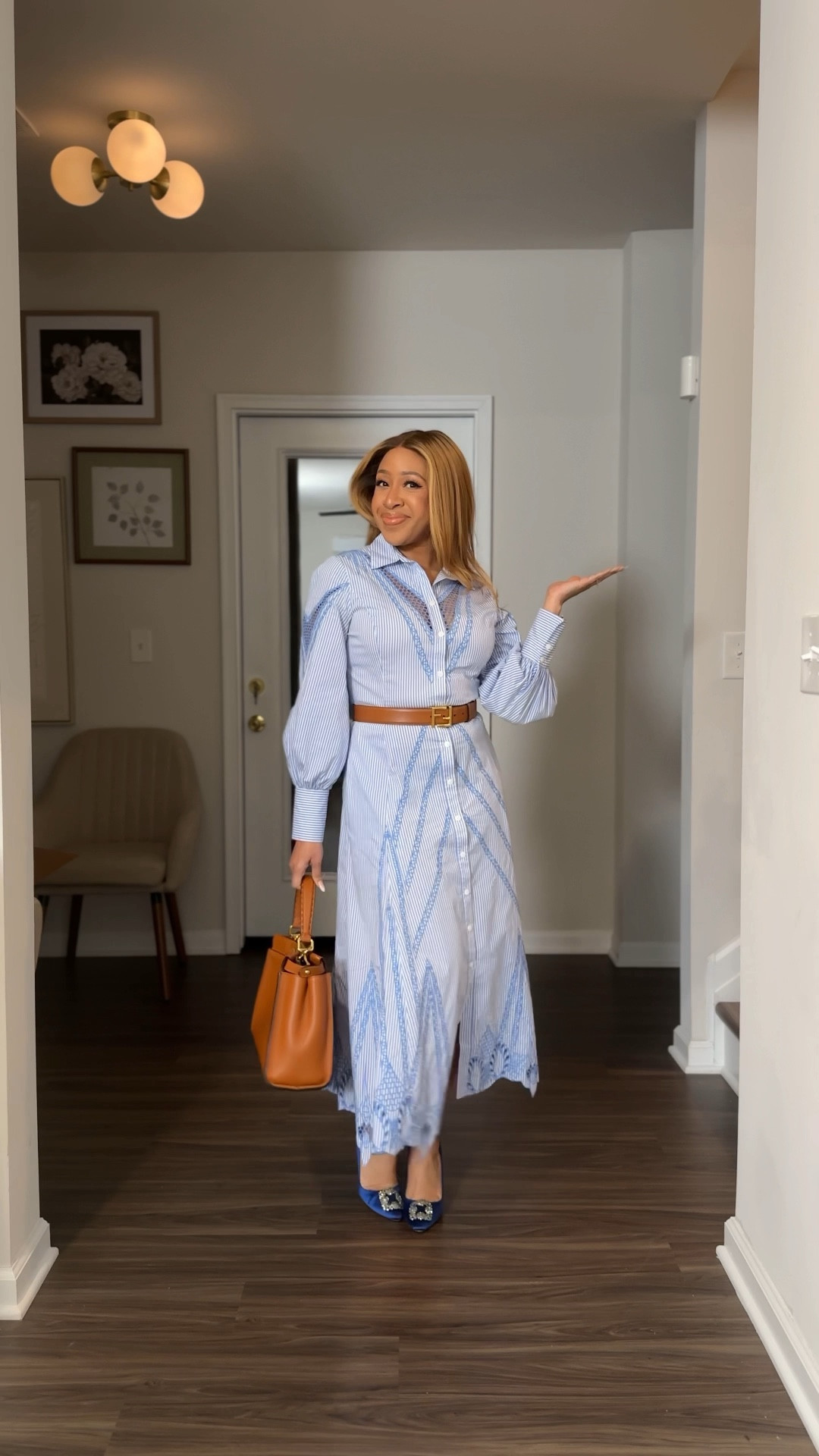 Wearing the best shirt dress I own. The black stripe and all white versions are available and current 40% off. 

Runs TTS wearing a size 6. 

Linked to similar shoes and bags 🫶🏽🥰

#LTKsalealert #LTKstyletip #LTKworkwear