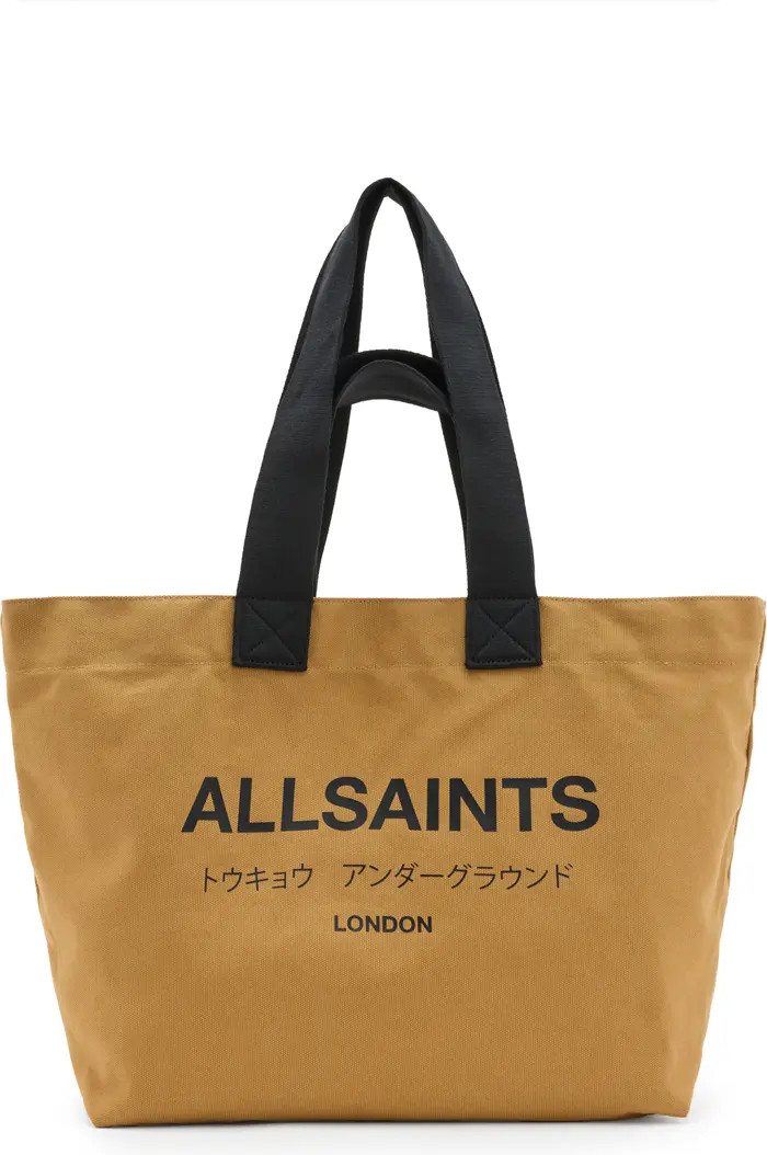 Ali Logo Cotton Canvas East/West Tote | Nordstrom