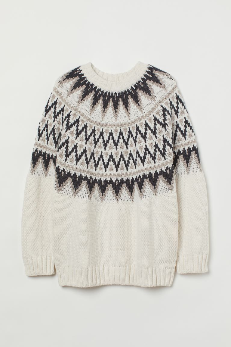 H&M+ Jacquard-knit Sweater | H&M (US + CA)