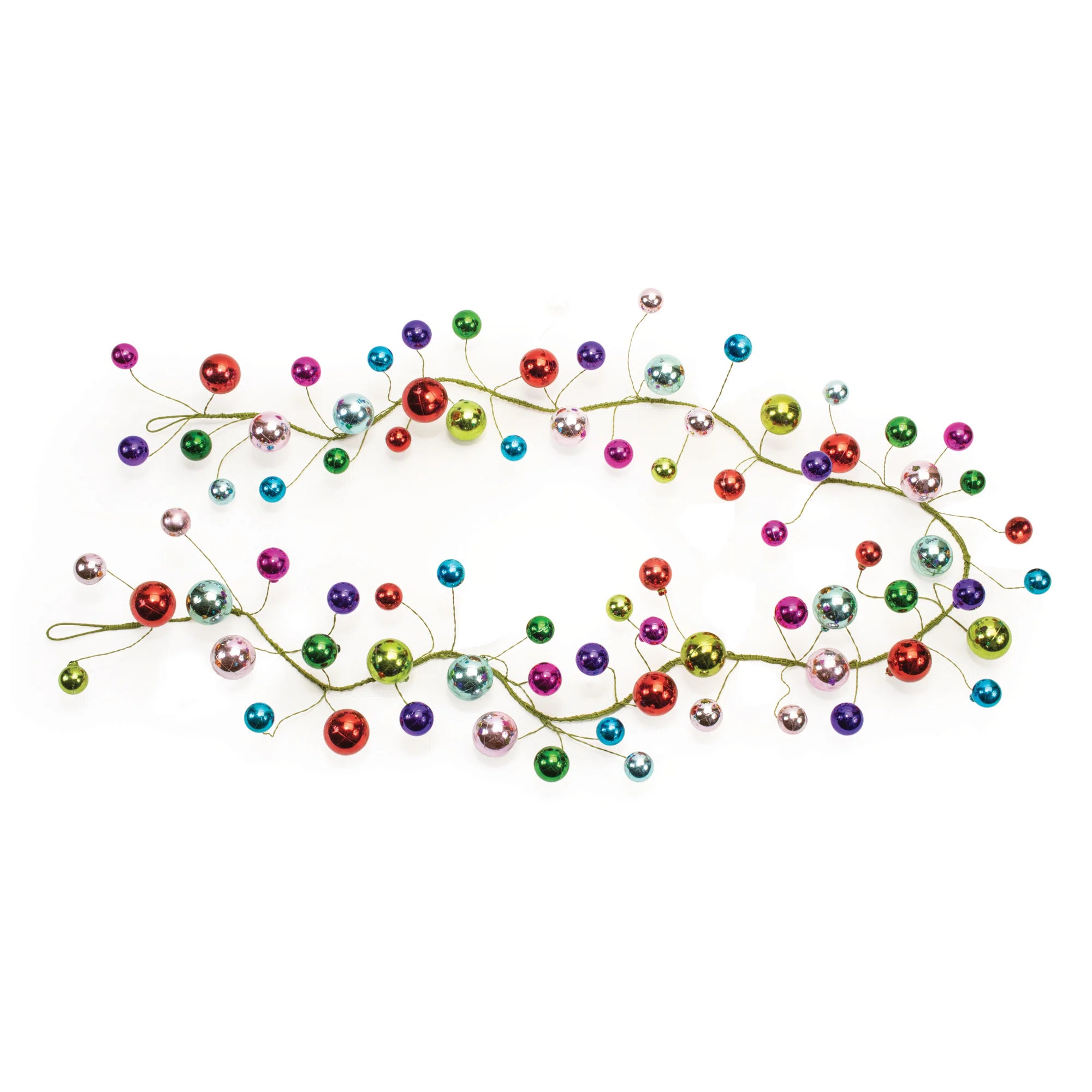 The Holiday Aisle® Multicolor Mini Oranment Garland (Set of 2) | Wayfair | Wayfair North America