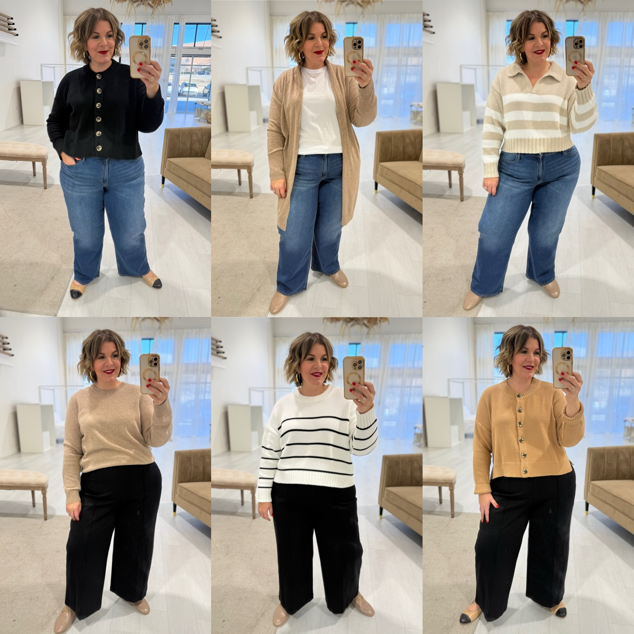 Sharing some of my favorite neutral winter outfits with Quince sweaters! I have a couple cashmere sweaters from them and also love their organic cotton pieces. I typically wear XL in most Quince items. Jeans are Old Navy size 18, pants are some of THE BEST black work pants I’ve ever found. They’re Spanx and I’m wearing a 2X which is a bit roomy but very comfortable! 

#LTKOver40 #LTKPlusSize #LTKWorkwear