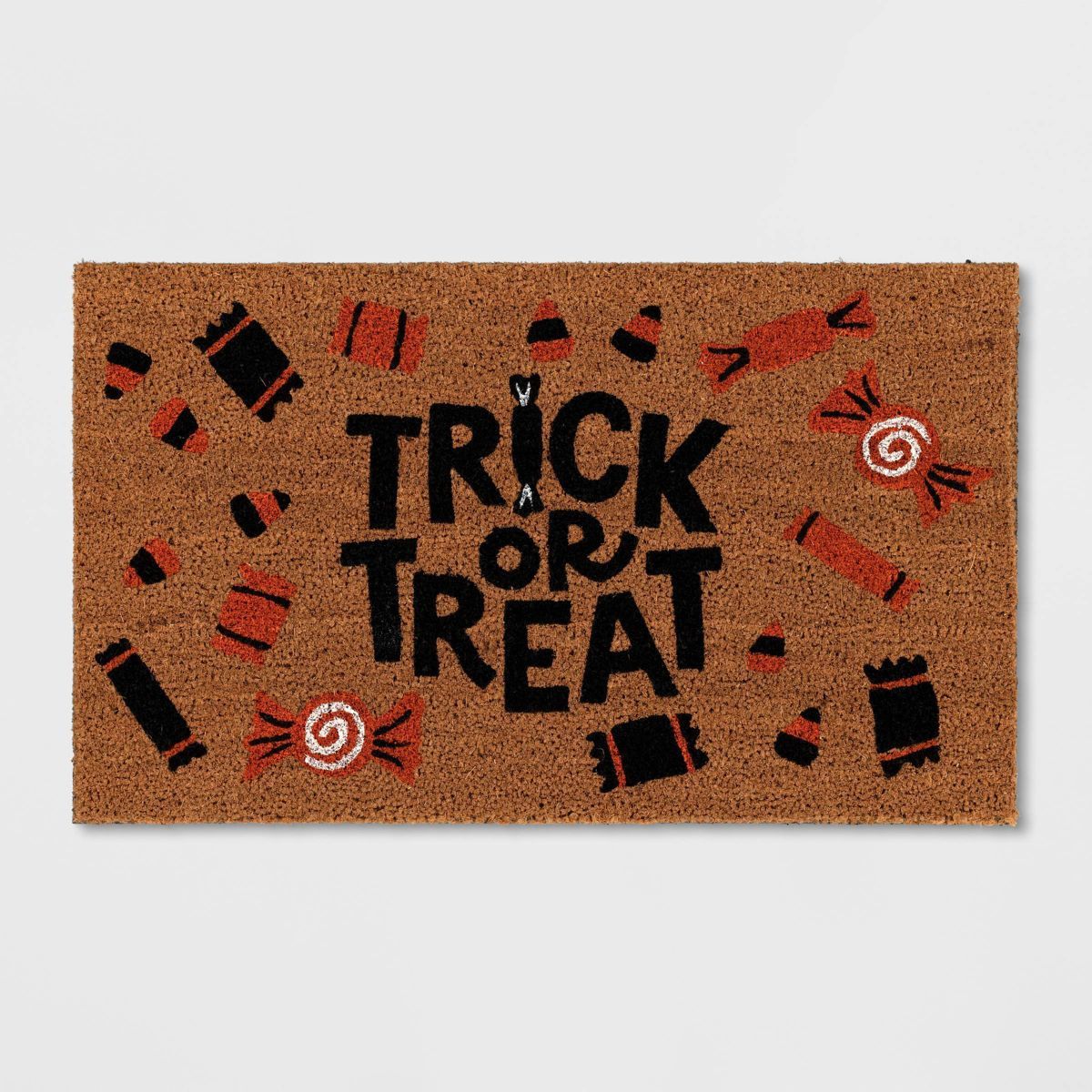 1'6"x2'6" 'Trick or Treat' Halloween Coir Doormat Orange - Hyde & EEK! Boutique™ | Target