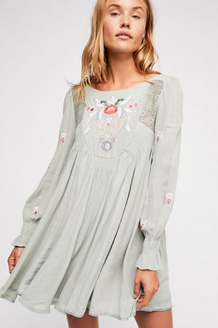 Moya Embroidered Mini Dress | Free People (Global - UK&FR Excluded)