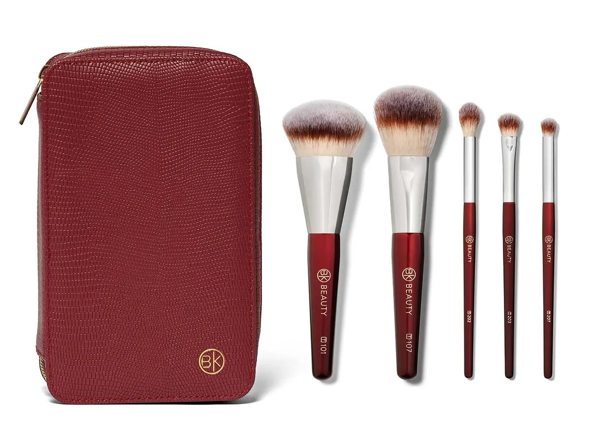 Travel Brush Set with Vegan Leather Pouch | Nordstrom | Nordstrom