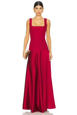 L'Academie by Marianna Sidney Gown in Oxblood from Revolve.com | Revolve Clothing (Global)
