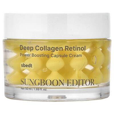 Sungboon Editor, Deep Collagen Retinol, Power Boosting Capsule Cream, 1.69 fl oz (50 ml) | iHerb