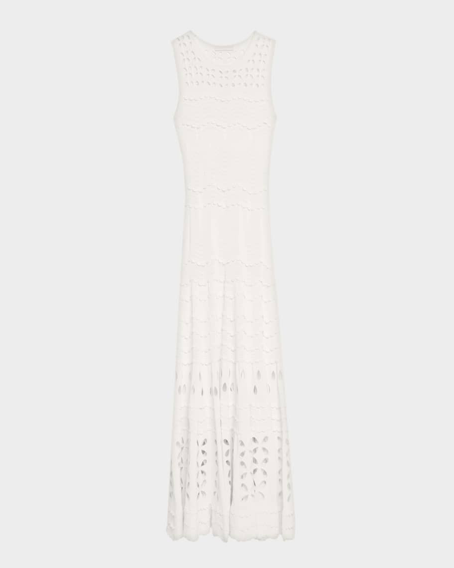 Ulla Johnson Lakshmi Knit Open-Work Maxi Dress | Neiman Marcus