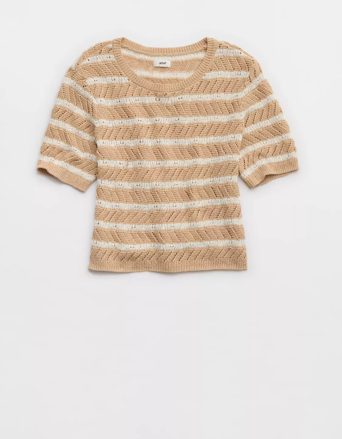 Aerie Fitted Short Sleeve Sweater | American Eagle Outfitters (US & CA)