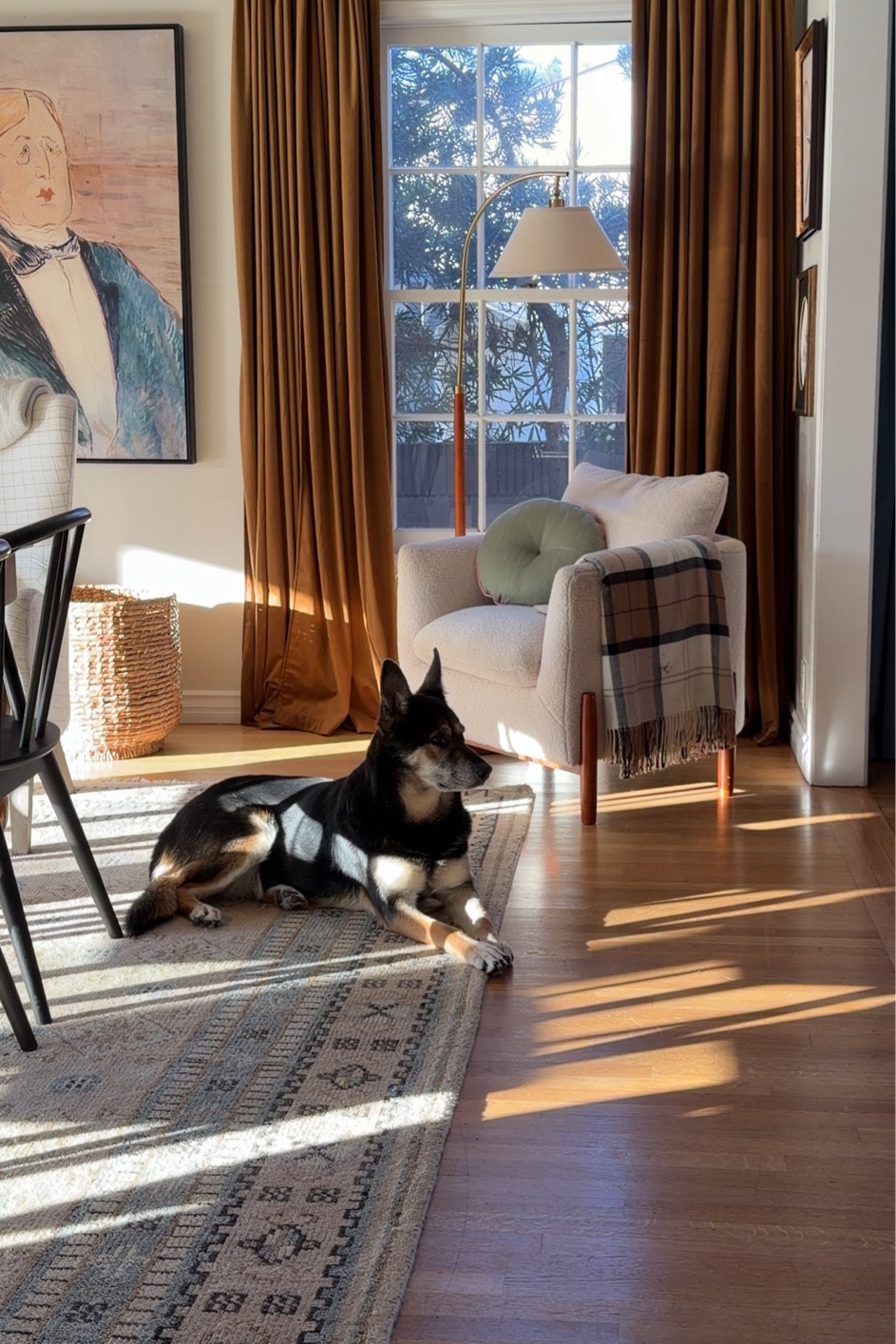 Curtains, rug, lamp, baskets, blanket, art, chairs, pillowws

#LTKHome