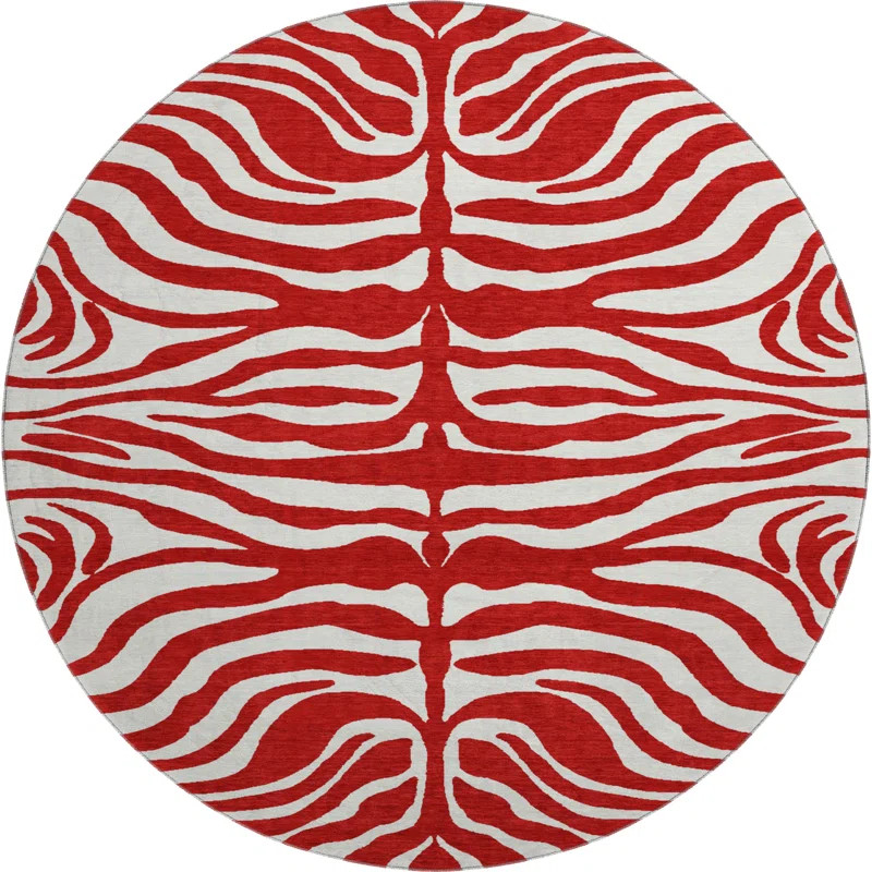 Premium Machine Washable Goulven AMF1042 Animal Print Rug | Wayfair North America