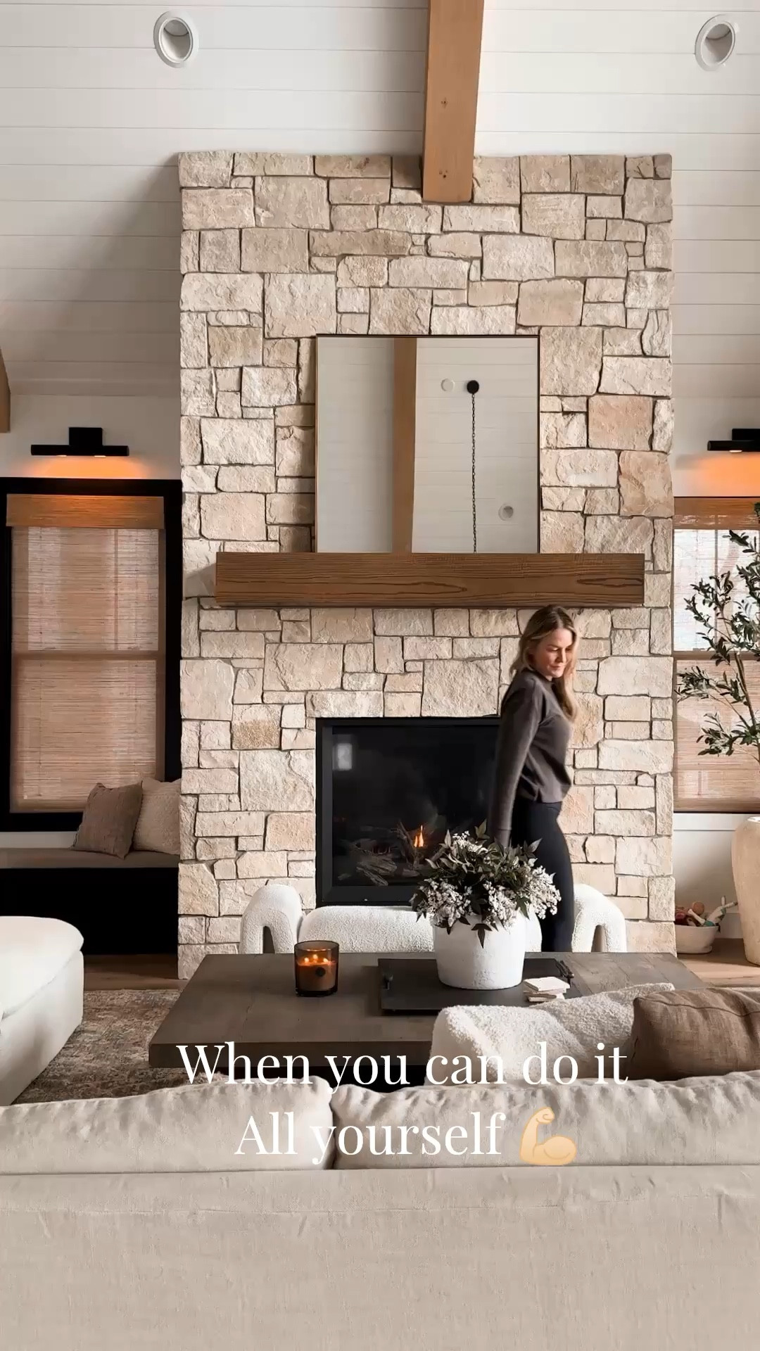 When you can do it all by yourself, you just get it done 💪🏻  One things always leads to the next! Although I have been thinking about trying these chairs on the great room for longer than I care to admit. I love how they look with the new couch and rug!! Add a rug with a touch of color instantly made everything so much more cozy!! 

#LTKHome #LTKdayinmylife #LTKSaleAlert