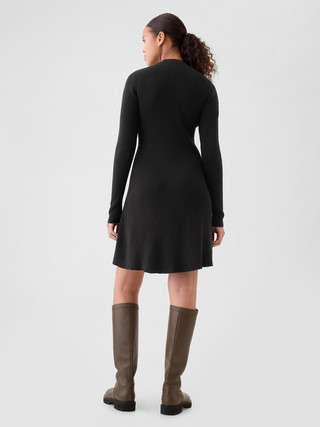 Mockneck Rib Mini Sweater Dress | Gap (US)