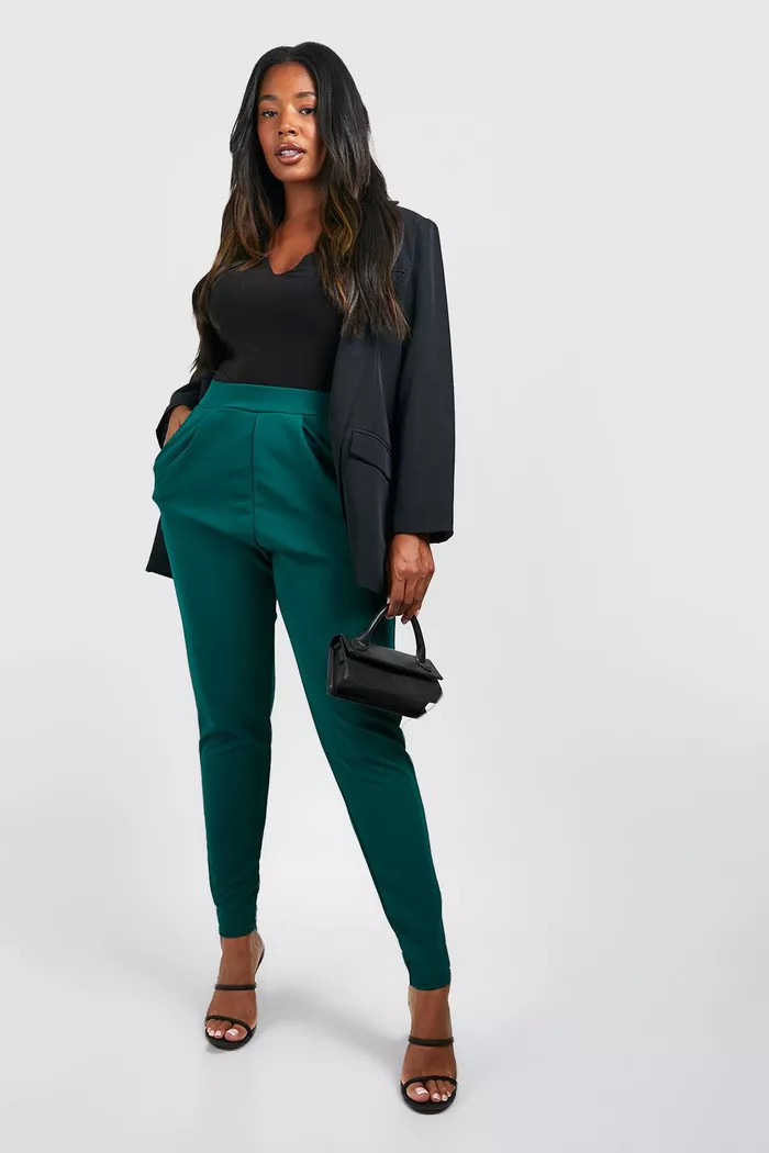 Plus Pleat Front Pants | Boohoo.com (US & CA)