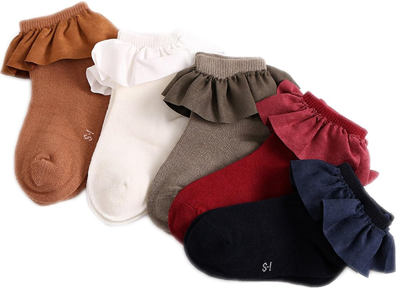 Colorful Childhood Baby Socks Toddler Girls Princess Ruffles Short Socks | Amazon (US)