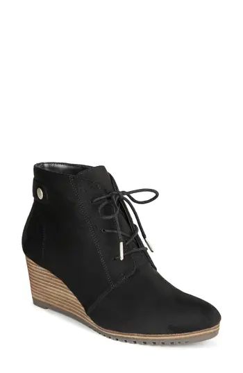 Women's Dr. Scholl's Conquer Wedge Bootie, Size 6 M - Black | Nordstrom