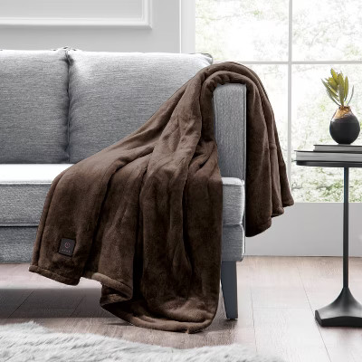 50"x60" Cozy Heated Throw Blanket - Brookstone | Target