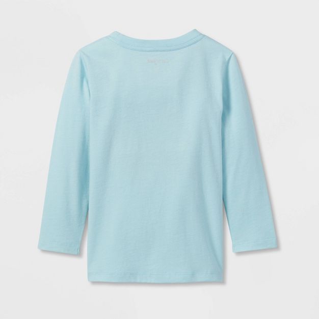 Toddler Boys' Shark Mountain Long Sleeve Graphic T-Shirt - Cat & Jack™ Blue | Target
