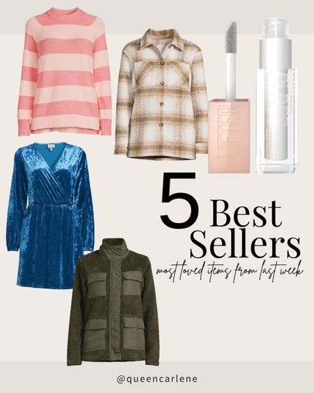 5 best sellers from last week ✨


Queen Carlene, Walmart fashion, Sherpa jacket, velvet dress, Shacket, lip gloss, pink sweater 

#LTKunder50 #LTKSeasonal #LTKstyletip