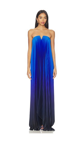 L'IDEE Black Tie Gown in Baby Blue. - size 12/L | Revolve Clothing (Global)