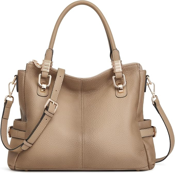 Kattee Women's Leather Purses and Handbags Satchel Tote Shoulder Bag | Amazon (US)
